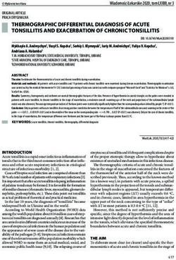 THERMOGRAPHIC DIFFERENTIAL DIAGNOSIS OF ACUTE TONSILLITIS AND EXACERBATION OF CHRONIC TONSILLITIS