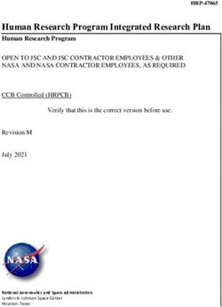 Human Research Program Integrated Research Plan