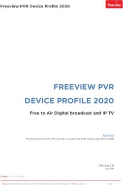 FREEVIEW PVR DEVICE PROFILE 2020 - Free To Air Digital Broadcast And IP TV