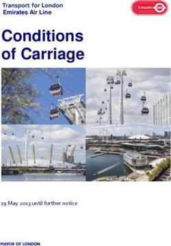 Conditions of Carriage - Emirates Air Line - 19 May 2013 until further notice