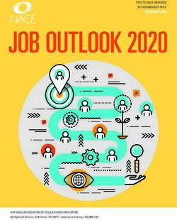 JOB OUTLOOK 2020 FREE TO NACE MEMBERS $57 NONMEMBER PRICE - NOVEMBER 2019
