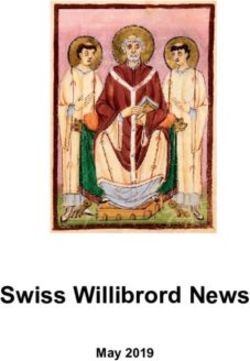 Swiss Willibrord News - May 2019 - Willibrord Society
