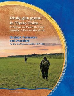 Iłè do gha go ta: In Tłı cho Unity - To Preserve and Protect Our Lands, Language, Culture and Way of Life - Tlicho
