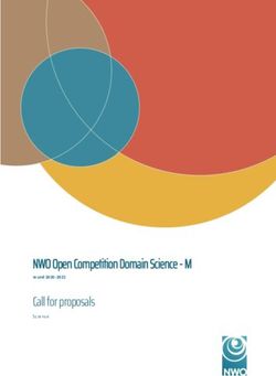 NWO Open Competition Domain Science - M Call for proposals - Call for ...