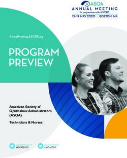 PROGRAM PREVIEW American Society of Ophthalmic Administrators - (ASOA) Technicians & Nurses - American Society of Cataract and ...