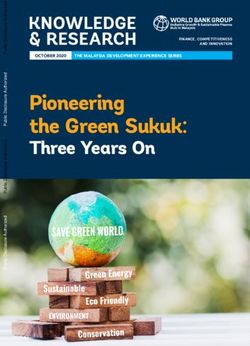 Pioneering the Green Sukuk: Three Years On OCTOBER 2020