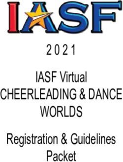 CHEERLEADING & DANCE WORLDS - IASF Virtual Registration & Guidelines Packet