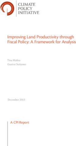 Improving Land Productivity through Fiscal Policy: A Framework for Analysis - Tiza Mafira Guntur Sutiyono December 2015 - Climate ...
