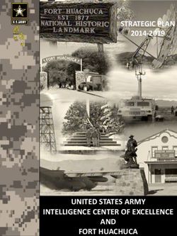 UNITED STATES ARMY INTELLIGENCE CENTER OF EXCELLENCE