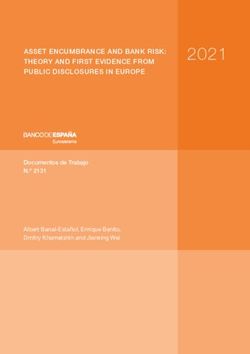 2021 ASSET ENCUMBRANCE AND BANK RISK: THEORY AND FIRST EVIDENCE FROM PUBLIC DISCLOSURES IN EUROPE - Dmitry Khametshin