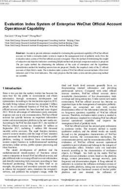 EVALUATION INDEX SYSTEM OF ENTERPRISE WECHAT OFFICIAL ACCOUNT OPERATIONAL CAPABILITY