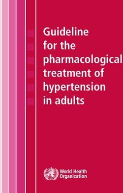 Guideline for the pharmacological treatment of hypertension in adults