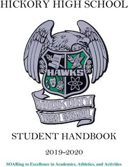 HICKORY HIGH SCHOOL - STUDENT HANDBOOK 2019-2020 - Chesapeake Public Schools