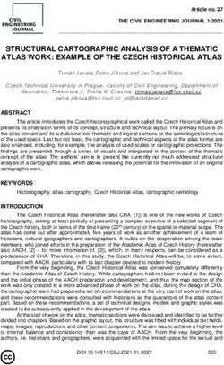 STRUCTURAL CARTOGRAPHIC ANALYSIS OF A THEMATIC ATLAS WORK: EXAMPLE OF THE CZECH HISTORICAL ATLAS - Style ...