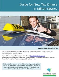 Guide for New Taxi Drivers in Milton Keynes - Milton Keynes Council