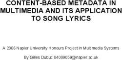CONTENT-BASED METADATA IN MULTIMEDIA AND ITS APPLICATION TO SONG LYRICS - A 2006 Napier University Honours Project in Multimedia Systems By Gilles ...