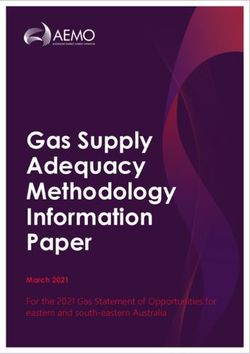 Gas Supply Adequacy Methodology Information Paper - For the 2021 Gas Statement of Opportunities for eastern and south-eastern Australia ...