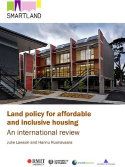 Land policy for affordable and inclusive housing An international review - Julie Lawson and Hannu Ruonavaara
