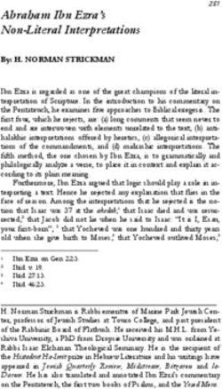 Abraham Ibn Ezra's Non-Literal Interpretations