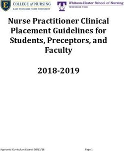 NURSE PRACTITIONER CLINICAL PLACEMENT GUIDELINES FOR STUDENTS ...