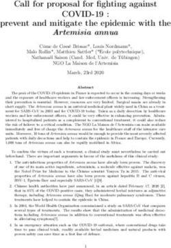 COVID-19 : Call for proposal for fighting against prevent and mitigate the epidemic with