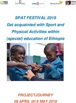SPAT FESTIVAL 2019 - PROJECTJOURNEY - Get acquainted with Sport and Physical Activities within