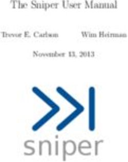 Sniper The Sniper User Manual