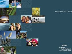 Te Kura Kaiwhakawā Institute of JUDICIAL STUDIES - PROSPECTUS 2021