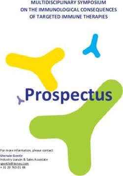 Prospectus - MULTIDISCIPLINARY SYMPOSIUM ON THE IMMUNOLOGICAL CONSEQUENCES OF TARGETED IMMUNE THERAPIES - ESID 2021