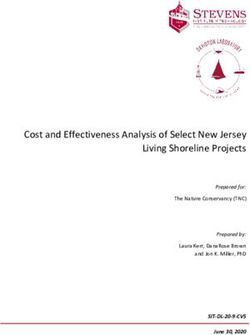 Cost and Effectiveness Analysis of Select New Jersey Living Shoreline Projects - SIT-DL-20-9-CV5 June 30, 2020