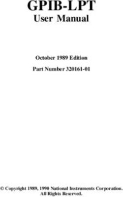 GPIB-LPT User Manual October 1989 Edition Part Number 320161-01