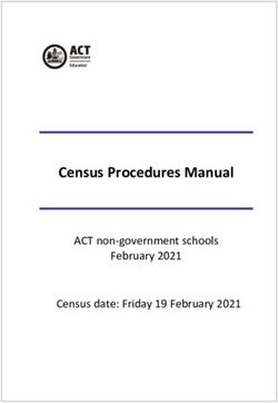 Census Procedures Manual - ACT non-government schools February 2021 Census date: Friday 19 February 2021 - ACT Education Directorate