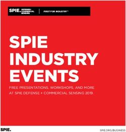 SPIE INDUSTRY EVENTS FREE PRESENTATIONS, WORKSHOPS, AND MORE AT SPIE DEFENSE + COMMERCIAL SENSING 2019.