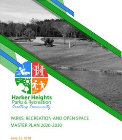 Parks, recreation and open space master plan 2020-2030 - June 23, 2020
