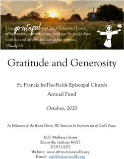 Gratitude and Generosity - St. Francis In-The-Fields Episcopal ...