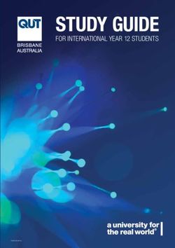 STUDY GUIDE FOR INTERNATIONAL YEAR 12 STUDENTS - QUT