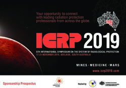 Your opportunity to connect with leading radiation protection professionals from across the globe - ICRP 2019