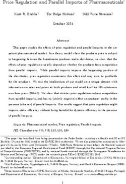 Price Regulation and Parallel Imports of Pharmaceuticals