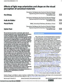 Effects of light map orientation and shape on the visual perception of canonical materials