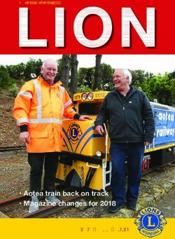 Aotea train back on track Magazine changes for 2018 - SOUTH PACIFIC EDITION - Lions Clubs NZ