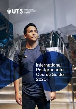 International Postgraduate Course Guide 2020 - UNIVERSITY OF TECHNOLOGY SYDNEY