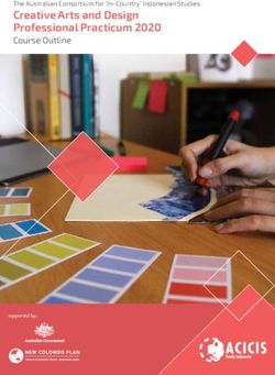 Creative Arts and Design Professional Practicum 2020 - Course Outline - supported by: ACICIS