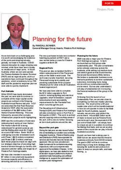 Planning for the future - Shipping Australia