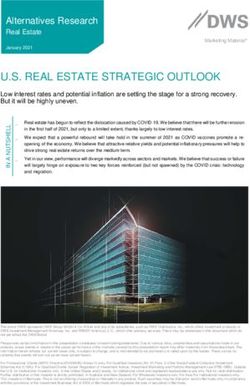 U.S. REAL ESTATE STRATEGIC OUTLOOK - Alternatives Research - DWS