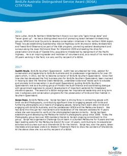 BirdLife Australia Distinguished Service Award (BDSA) - CITATIONS