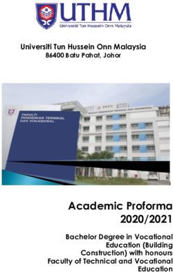 Academic Proforma 2020/2021 - Universiti Tun Hussein Onn Malaysia - UTHM