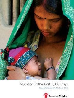 Nutrition in the First 1,000 Days - State of the World's Mothers 2012 - Save the Children