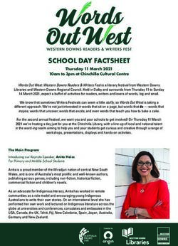SCHOOL DAY FACTSHEET - Western ...