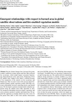 Emergent relationships with respect to burned area in global satellite observations and fire-enabled vegetation models - Biogeosciences