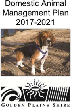 Domestic Animal Management Plan 2017-2021 - Golden ...